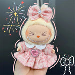 Sweet Princess Style Doll's Cloth for Labubu 17cm The Monster Outfit Accessories Clothing DIY Kids Gift High-quality Dress Cloak
