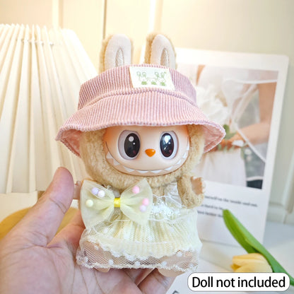 For 17cm Labubu V2 V1 Purple Dress Doll Clothes Outfit Accessories Idol Doll Clothing for Kid Gift Labubu Ropa