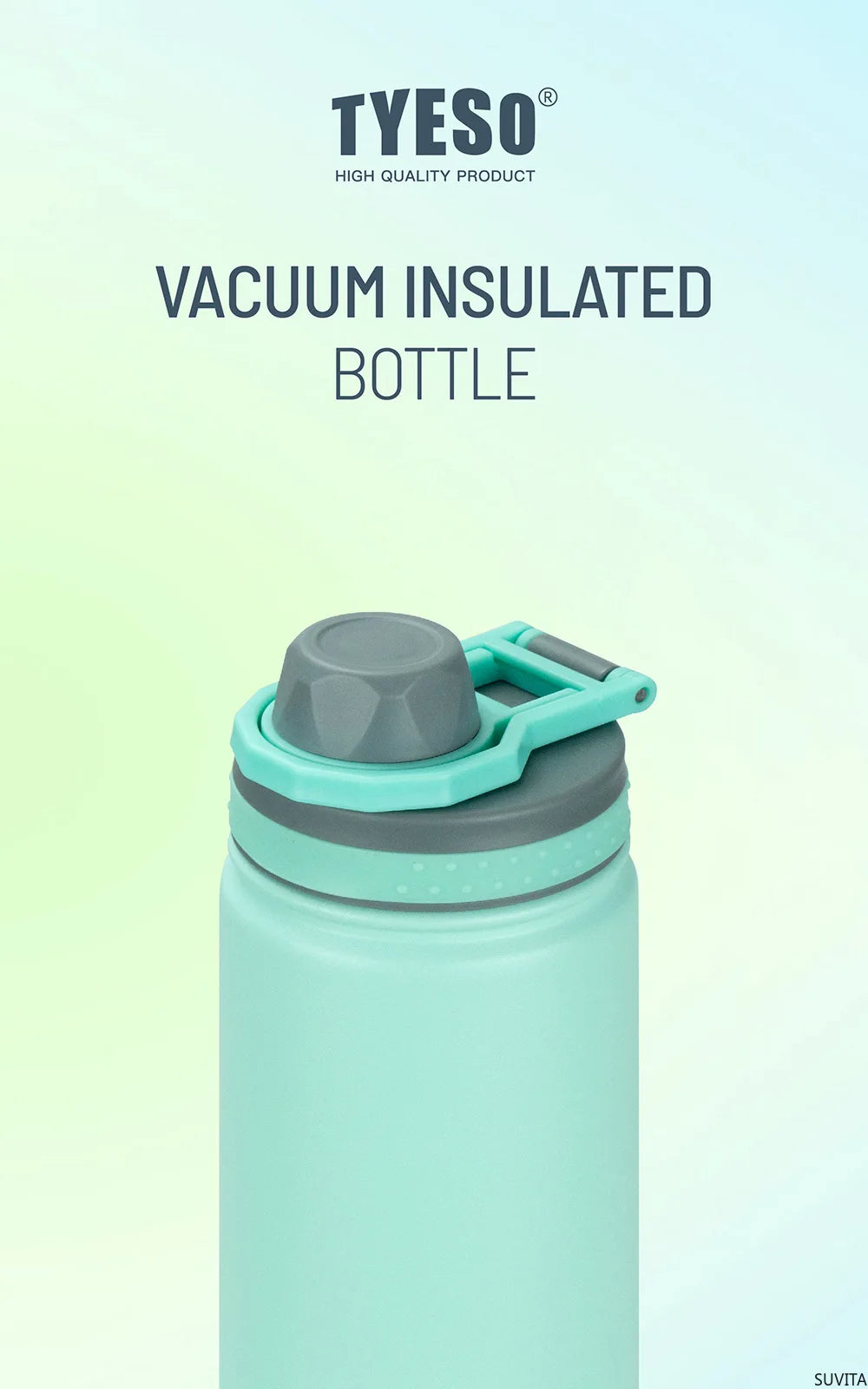 TYESO 530/750ML Vacuum Flasks Stainless Steel Thermos Water Bottle Tumbler Drinkware Keep Cold and Hot Thermal Coffee Mug