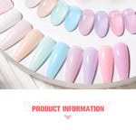 BORN PRETTY Milky Pink Rubber Base Gel Nail Polish Glitter 15ml Semi-Permanent Varnish Soak Off Self Leveling UV LED Gel