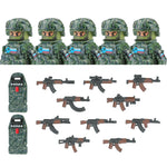 City Army Figures Building Blocks Russia Army Soldiers Weapons Special Combat Uniform Shield Combat Vests Shields Brick Toys