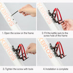 ROCKBROS Cycling Water Bottle+Water Bottle Holder 2-Piece Set -750ml Sports Water Bottle+Integrated Molded Water Bottle Holder