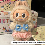 Lovely Bikini Bib Headband For Labubu 3.0 Big Into Energy Series Swimsuit Labubu Sexy Bikini Set Labubu Clothes