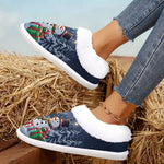 Christmas Present, Cute Santa Claus&Snowman Indoor/Outdoor Slippers, Soft House slippers,Warm Bedroom Slippers