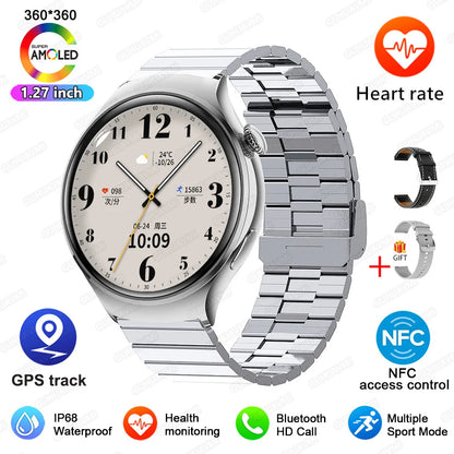 2025For HUAWEI Smart Watch Women GPS Trajectory Heart Rate Blood Pressure NFC Bluetooth Call 1.27inch AMLOED Smartwatches Ladies