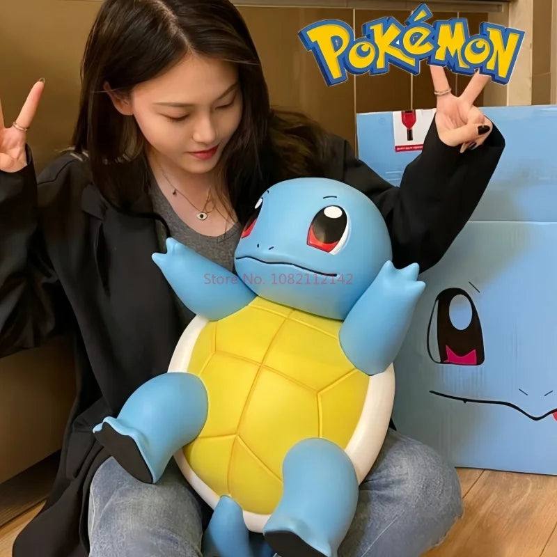 2025 Hot Pokemon Pikachu Doll Model Large Figure Charmander Eevee Porkby Squirtle Ornament Figurine Younth Toys Collects Gifts