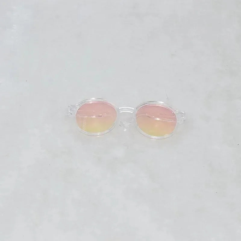 Mini Doll Clothes Outfit Accessories For 15-17cm Labubu V1 V2 V3Labubu Uniform Set Outfit Skirt and Sweater Sunglasses Clothing