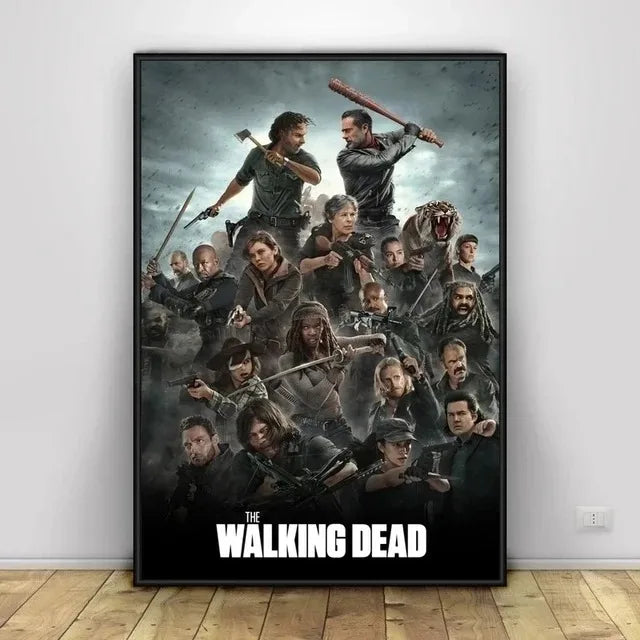 Classic Art Poster The Walking Dead The Comic Wall Art Paint Wall Decor Canvas Painting Prints Interior Bar Cafe No Frame