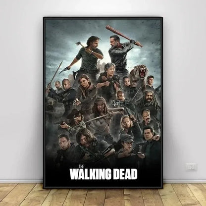 Classic Art Poster The Walking Dead The Comic Wall Art Paint Wall Decor Canvas Painting Prints Interior Bar Cafe No Frame