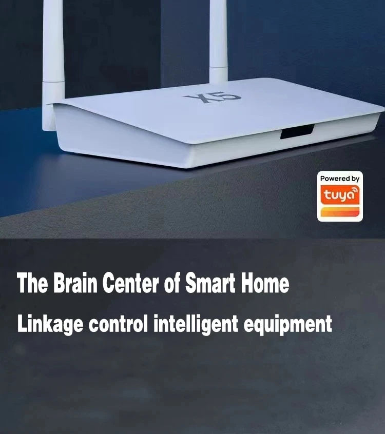 Smart Life Zigbee 3.0 / Bluetooth 5.0 2-in-1 Gateway Hub X5 Enhanced With Access to 400+ Devices and Work Across Floors