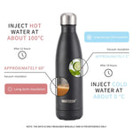 500ML Stainless Steel Thermos Mug Sports Water Bottle Cold and Hot Thermal Cups Vacuum Travel Tumbler Mug Thermal Bike Bottle