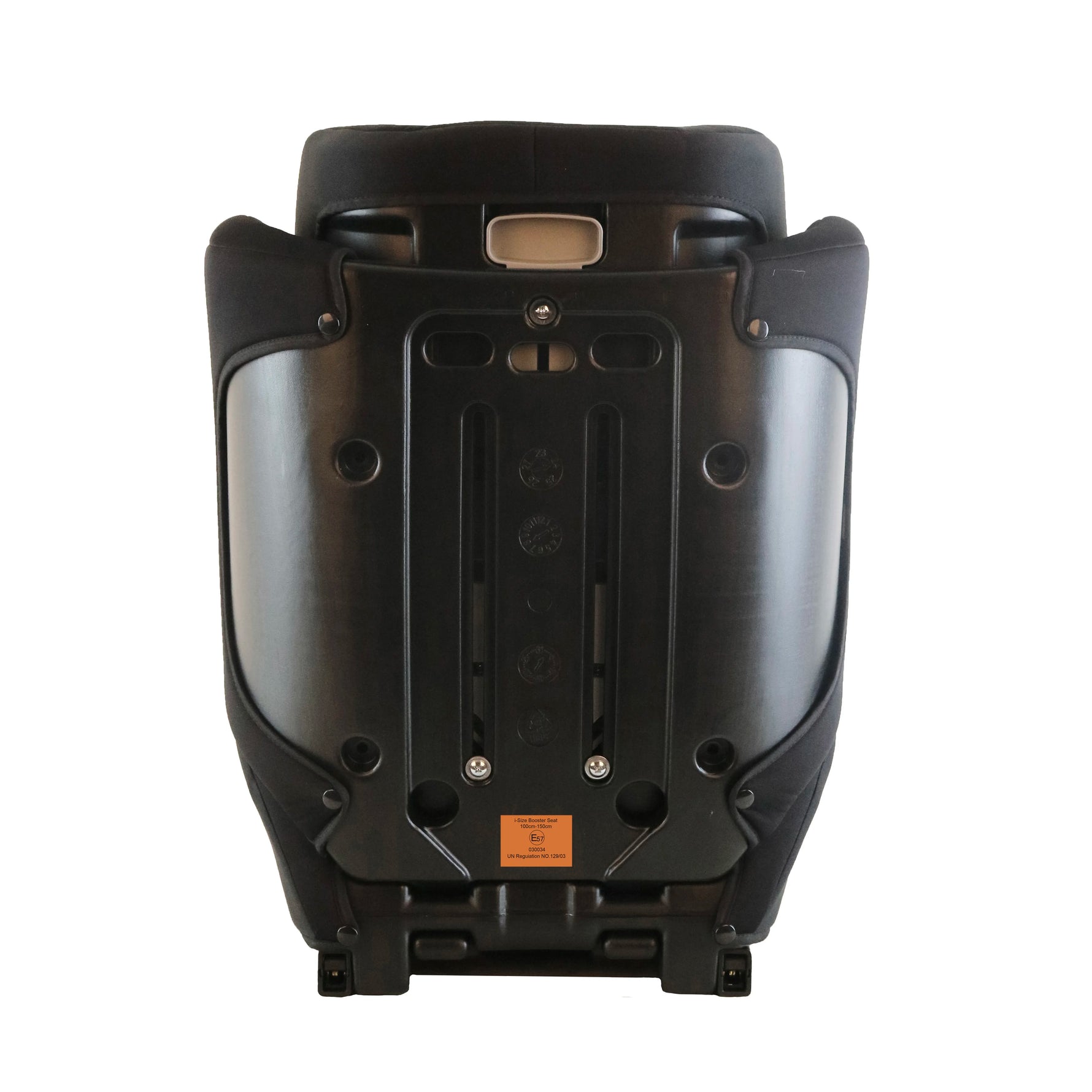 I-Size child seat booster 100-150cm with ISOFIX | Adjustable headrest & 3-point strap | ECE R129 Certified (black)