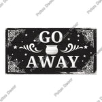 Putuo Decor Halloween Wooden Hanging Pendant Door Sign Pumpkin Ghost Bat Swith Greeting Doorplate Wood Crafts Happy Halloween Da