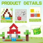 Magnetic Building Blocks Mine World Magnet Cube for Stacking Construction Set Educate Sensory Toys Kids Boys Girls Ages 3+ DIY