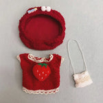 20cm Cotton Doll Lovely Princess Dresses Plush Dolls Clothes Dresses Skirt Decoration Skirt With Cartoon Headband Accessories