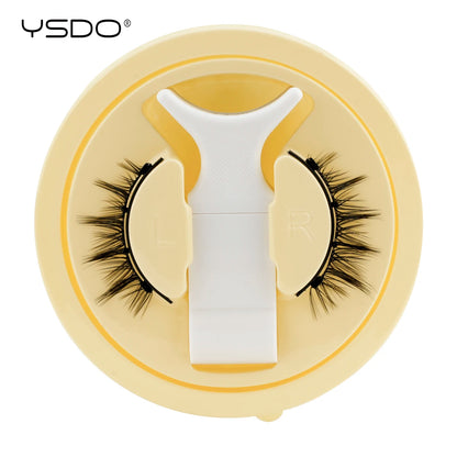 YSDO Magnetic Eyelashes Reusable Winged Magnetic 3D Mink lashes Long-Lasting No Glue Needed False Eyelashes with Tweezer Makeup