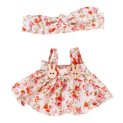For 17Cm Plush Doll Labubu Clothes Accessories Pants Skirts Cute Overall Doll Shoes Leather Shoes Martin Boots Holiday Gifts