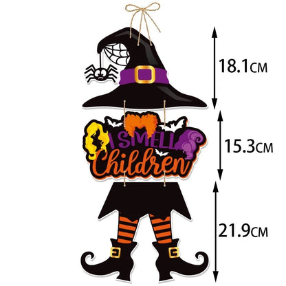 Halloween Door Hanging Pendants Pumpkin Skull Spooky Bat Paper Drop Ornaments Trick Or Treat Happy Halloween DIY Party Decor