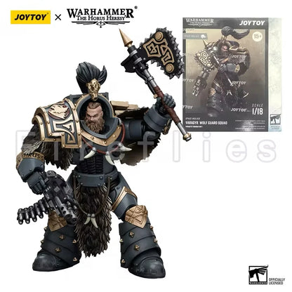 1/18 JOYTOY Actionfigur – Warhammer 40K Horus Heresy Space Wolves Logan Ghostwolf Mecha Modell