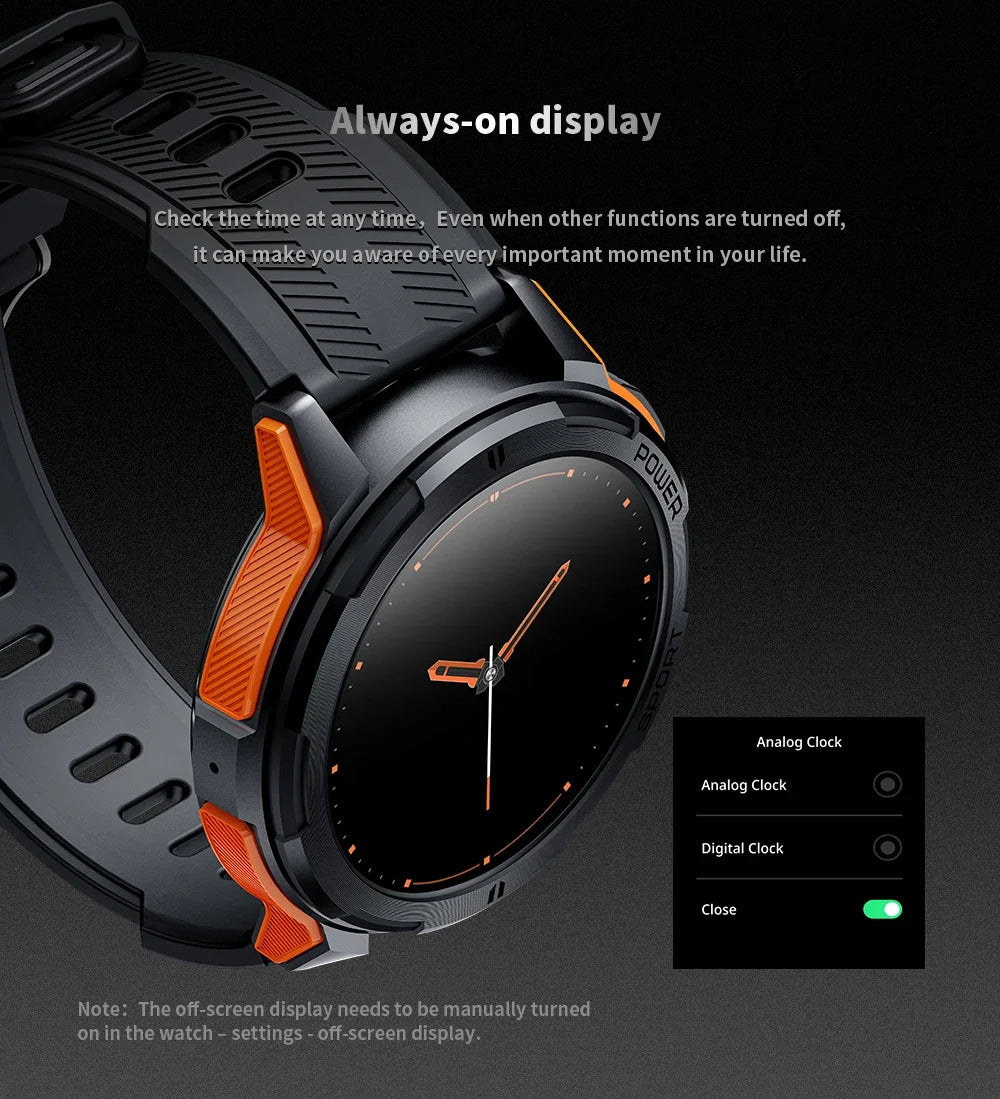 OUKITEL Smart Watch BT10 Sport SmartWatch BT5.2 410mAh 1.43