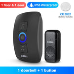 KERUI Wireless Doorbell Waterproof OutDoor Smart Home Door Bell Welcome Melodies Chimes LED Flash Security Adjustable Volume