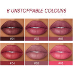 USHAS 12 Color Matte Lipstick Set Long-lasting Waterproof Lipstick + Lip Liner Set Easy Coloring Non-Stick Cup Lip Makeup Suit