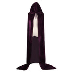 Christmas  Grim Reaper Cloak Velvet long Hooded Unisex cape for  Devil Witch Wizard Halloween Christmas Cosplay cloak