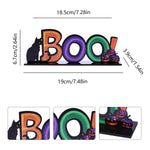 Halloween Spoky Letter Wooden Decor Festival Atmosphere Layout Tabletop Halloween Cartoon Decor Party Supplies Ornaments