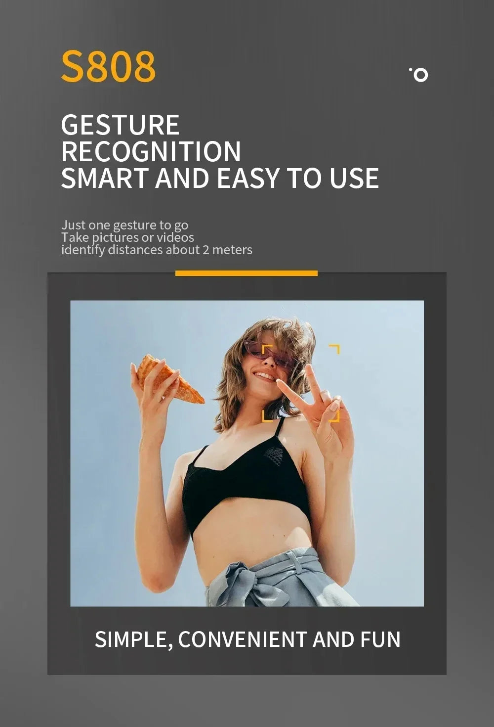 S808 PRO Drone 5G GPS Professional 8K Dual Camera 3-axis Anti-Shake Gimbal Obstacle Avoidance Wifi FPV Brushless Drone