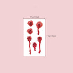 30pcs Waterproof Halloween Tattoo Stickers Bleeding Wound Scar Temporary Tattoos for Women Men Fake Tattoo For Halloween Party