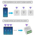 Tuya ZigBee WiFi Smart Switch 2 Way Control Breaker Relay 220V 110V 16A Smart Life APP Voice Control with Alexa Google Home