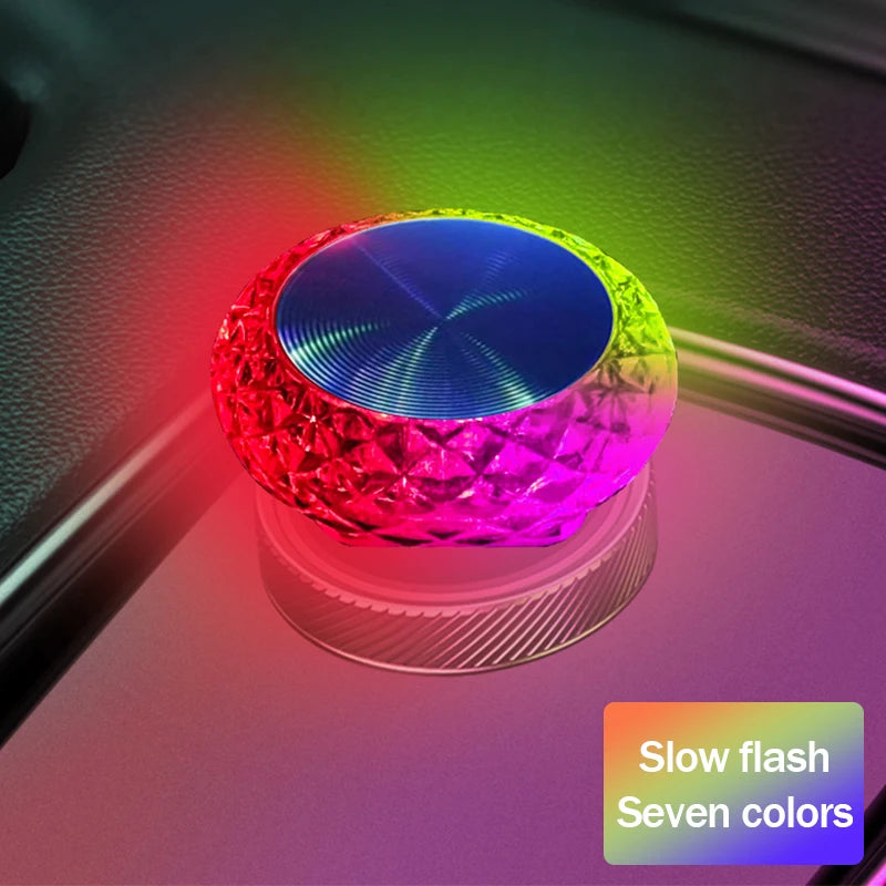 Car USB Ambient Light Mini LED Decorative Atmosphere Lamps for Auto Interior Environment Light Computer Portable Light Plug Play
