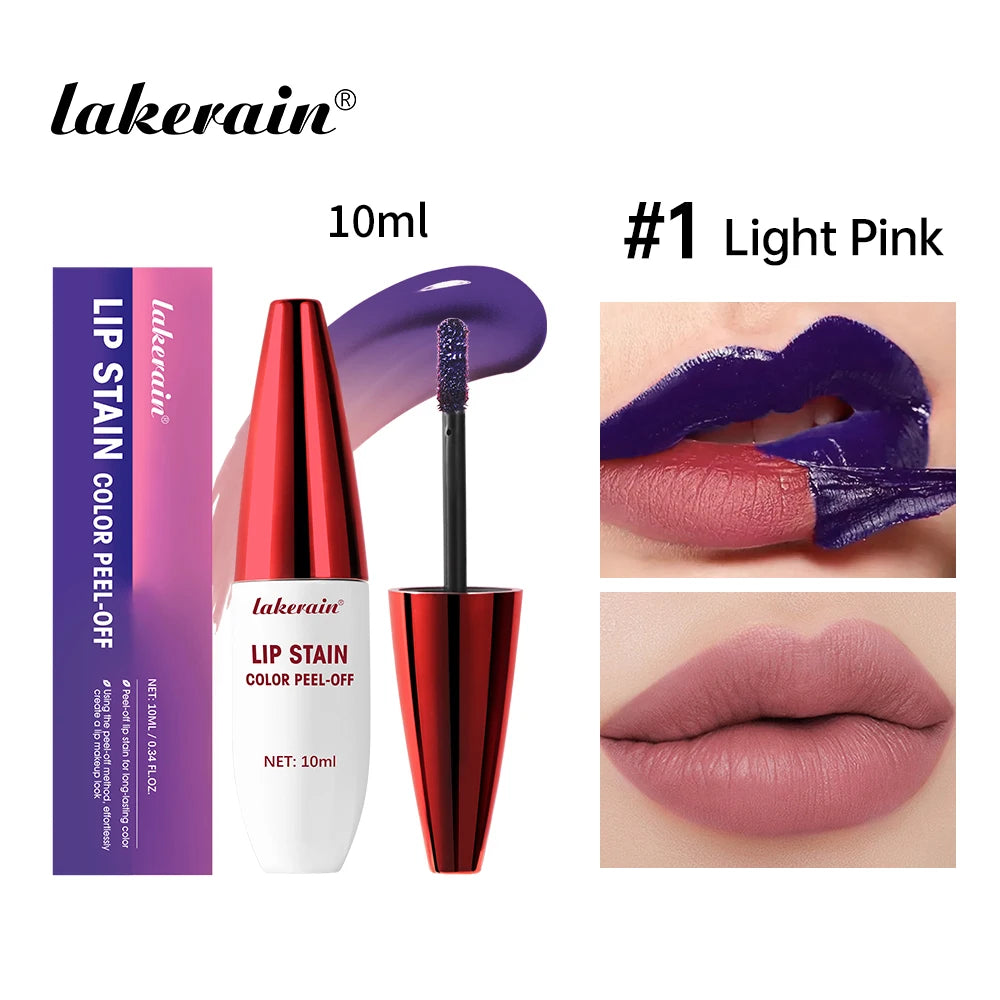 3 Colors Lip Stain Color Peel-Off Stick Set Long-lasting Waterproof Pink Liquid Lip Gloss No Fading And Non-stick Cup Lip Gloss