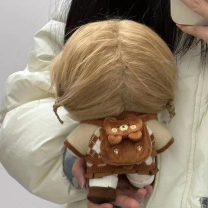 For 15-17Cm Labubu Backpack Handmade outfit BJD Doll Bags Matching Doll Backpack Replacement Clothing Accessories