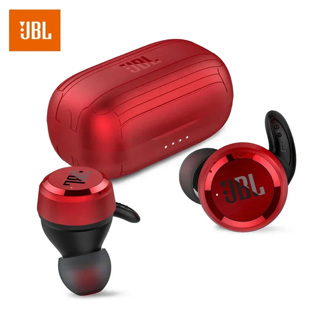 JBL T280 TWS Draadloze Bluetooth Oordopjes – Sportieve Waterdichte Oortjes met Microfoon, Diepe Bass en Oplaadcase