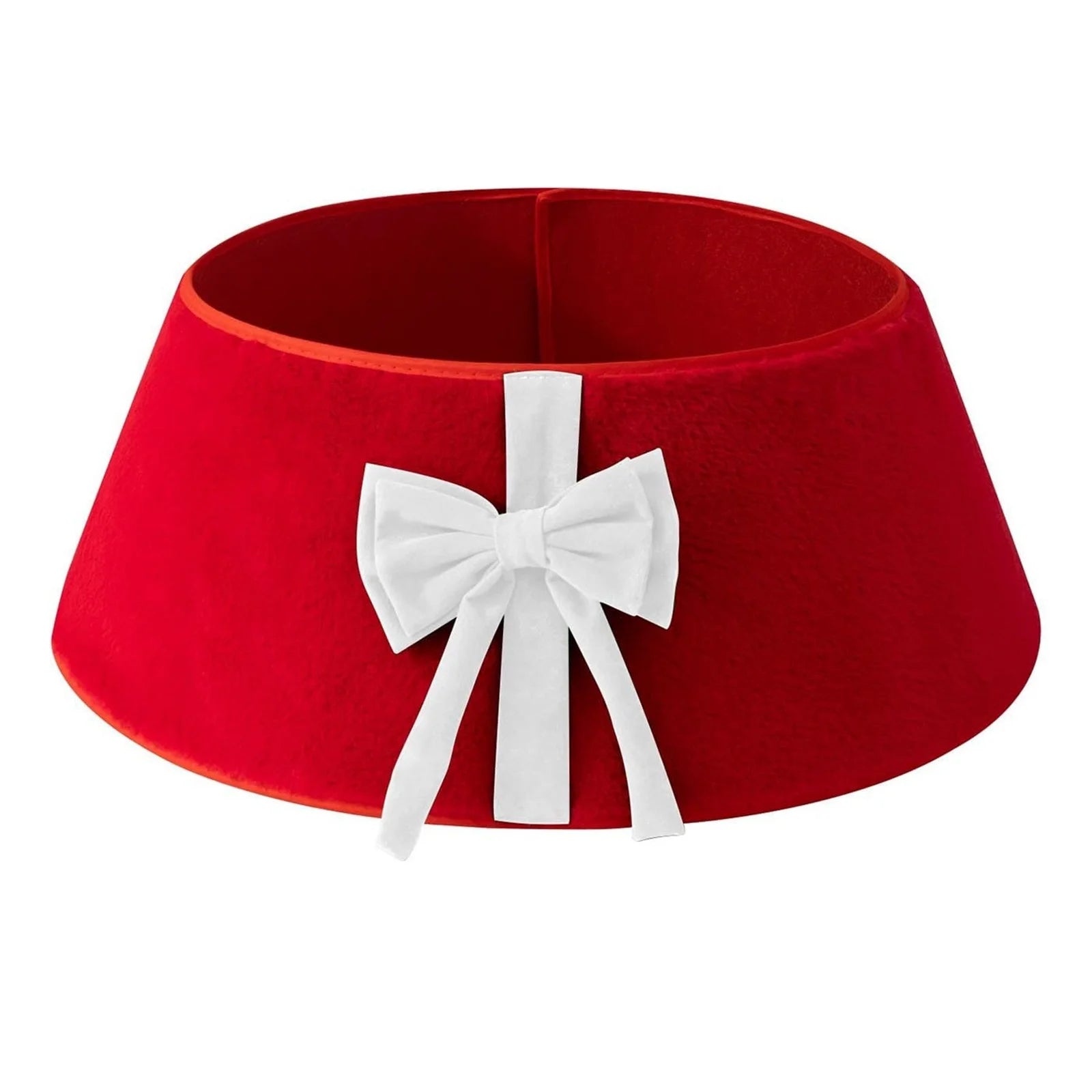 Rustic Christmas Tree Skirt Collar Tree Base Stand Cover Artificial Holiday Decor Skirt Basket Xmas Holiday Home Party Decor