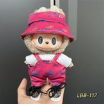 Cute Mini Plush Doll Clothes for 17cm Labubu Many Kinds of Overalls Clothes Accessories