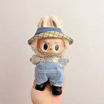 New Labubu Clothing Popular New Products Fashion Velcro 17cm Doll Cute Dress Casual Set Skirt Plush Toy Clothing