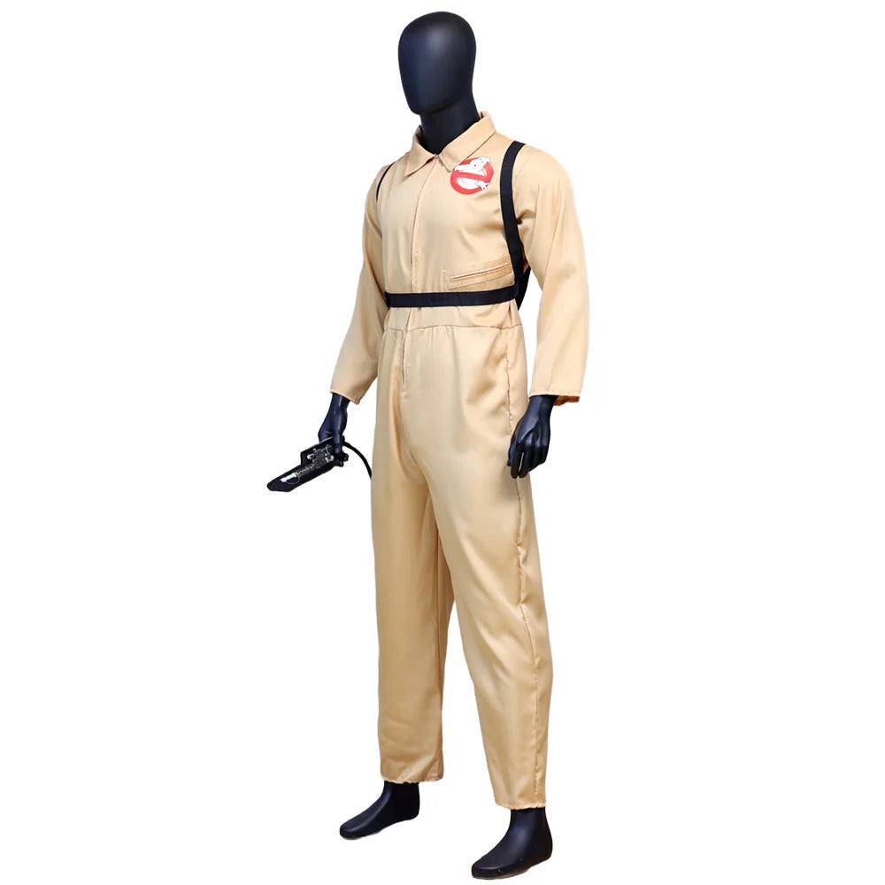 Kids Adults Cosplay Costume with Proton Pack Halloween Christmas Carnival Theme Party Clothes Fans Collection ﻿