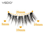 YSDO Magnetic Eyelashes Reusable Winged Magnetic 3D Mink lashes Long-Lasting No Glue Needed False Eyelashes with Tweezer Makeup