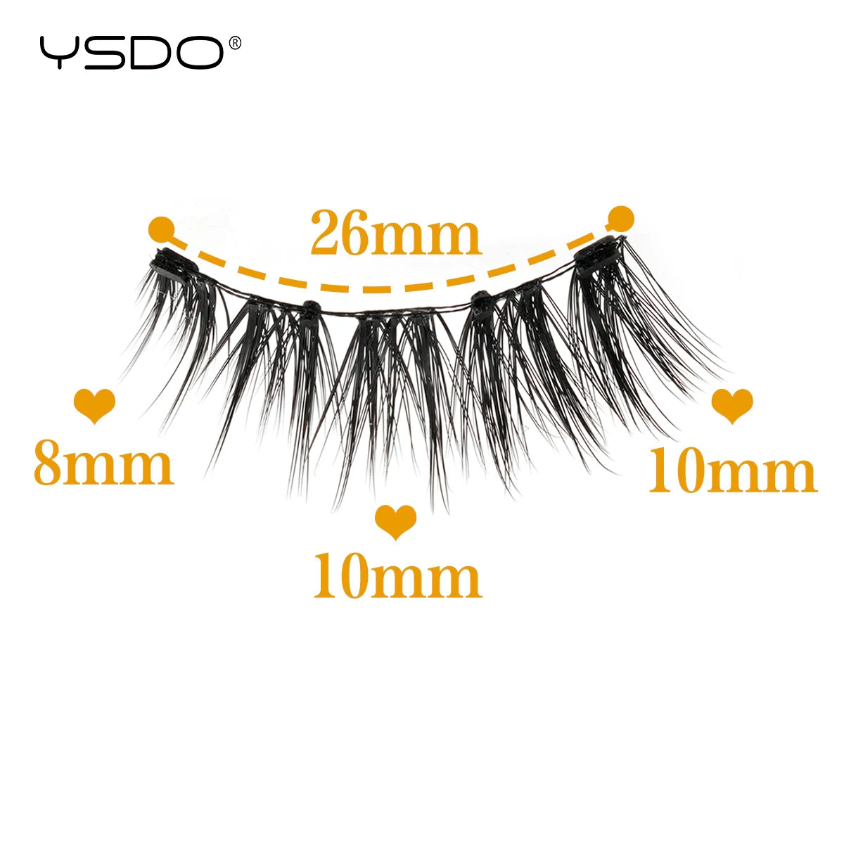 YSDO Magnetic Eyelashes Reusable Winged Magnetic 3D Mink lashes Long-Lasting No Glue Needed False Eyelashes with Tweezer Makeup