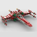 Bricklink MOC Ideas Space Wars Spaceship Wings Fighter Christmas Version 4002019 Aircraft Building Blocks Toys For Children Gift