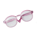 1PC 6.5cm Transparent Plastic Glasses for 1/8 1/6 1/3 1/4 BJD for Labubu MSD SD Plush for EXO Doll Sunglasses