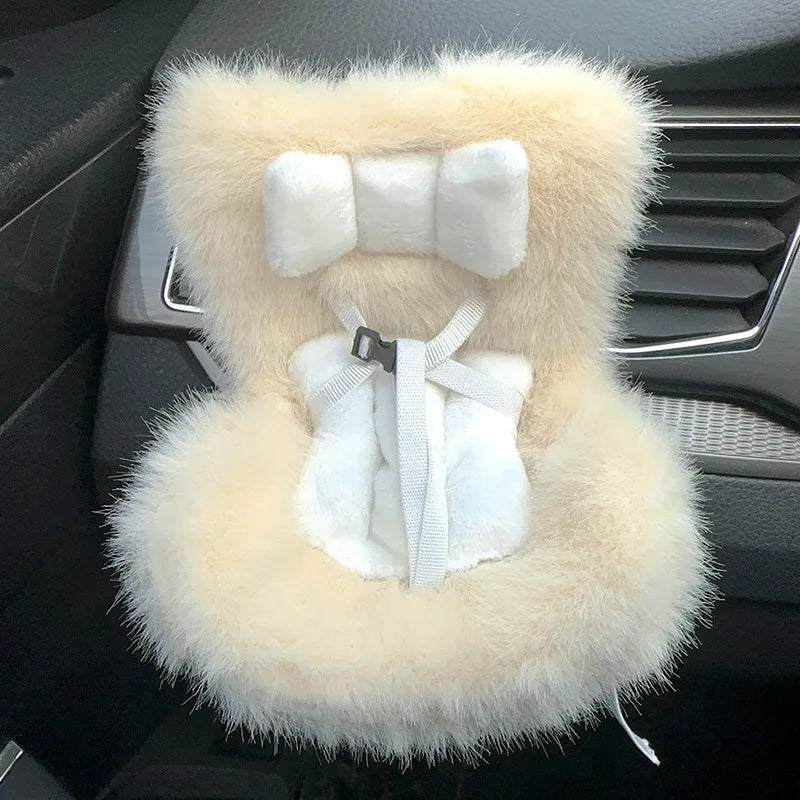 15-17cm doll Seat  Labubu carseat Safety Seat Cute Doll Air Outlet Aromatherapy decoration high-grade Car Interior Decoration