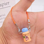 Dollhouse Mini Pendant Model Cartoon Cute Little Mini Mobile Phone Ornament for 15-17cm labubu Cartoon Pendant Sweet Couple Gift