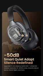 HAYLOU S40 ANC Wireless Headphone 50dB Noise Canceling Hi-Res 3D Spatial Audio Earphone with LDAC Bluetooth 6.0 Over Ear Headset