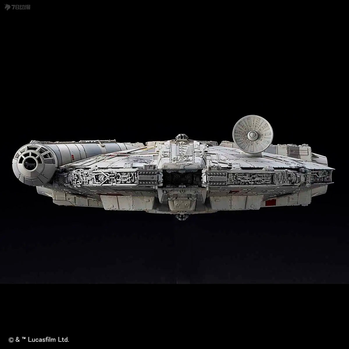 BANDAI Genuine STAR WARS Series Vehicle Series 1/144: Rise of The Millennium Falcon Skywalker Ver Assemble The Model Collect