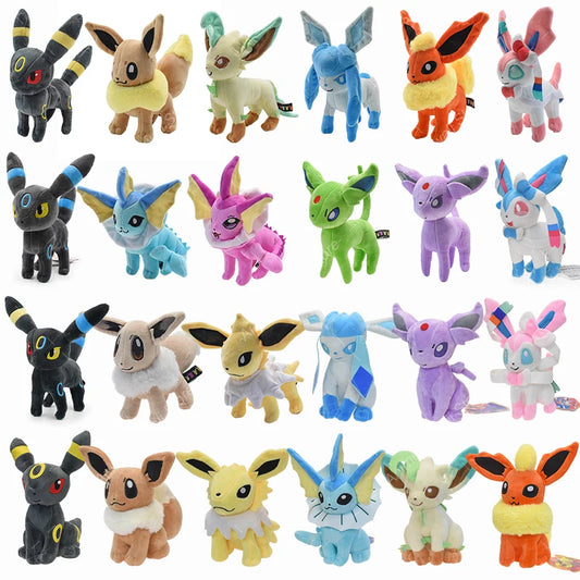 Ensemble de 9 peluches Pokémon Mimiqui Évoli Évolution – Noctali, Nymphali, Aquali et plus