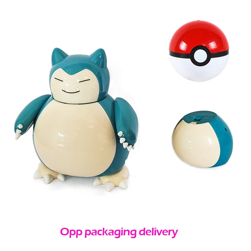 Figure Pokemon Pokeball transform Pikachu Charizard Venusaur Blastoise Mewtwo Gyarados Solgaleo Lunala Eevee poke ball toy gift