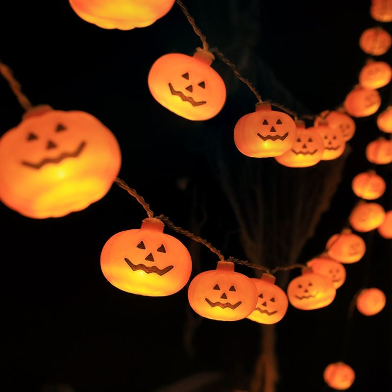 3 6M Pumpkin Horror Eyeballs LED String Lights Portable USB 20 40 Leds Halloween Party Decoration For Home bar Atmosphere Decor